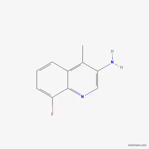 Molecular Structure of 1785535-58-1 (8-Fluoro-4-methylquinolin-3-amine)