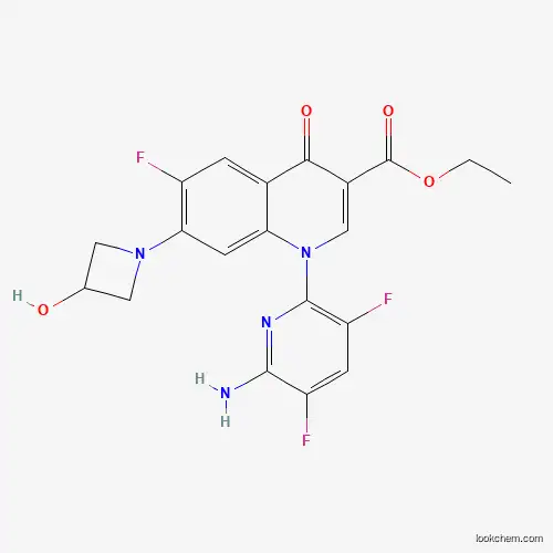 3-?quinolinecarboxylic acid, 1-?(6-?amino-?3,?5-?difluoro-?2-?pyridinyl)?-?6-?fluoro-?1,?4-?dihydro-?7-?[3-?(2-?methyl?-?1-?azetidinyl]?-?4-?oxo-?, ethyl ester