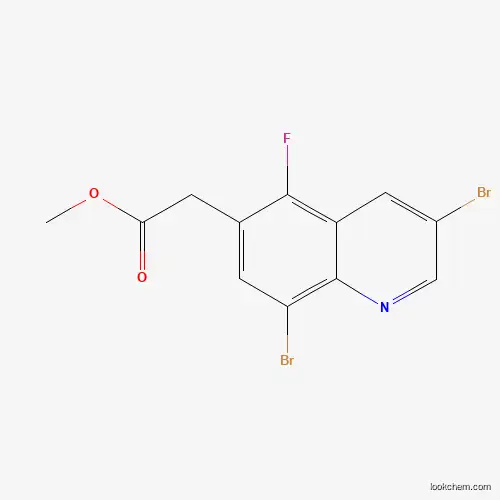 Methyl 2-(3,8-dibromo-5-fluoroquinolin-6-yl)acetate