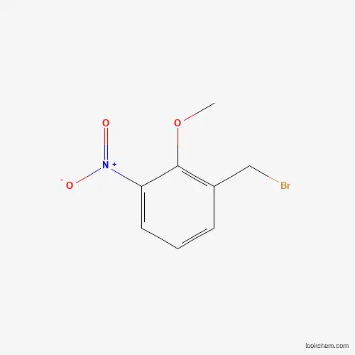 Molecular Structure of 180148-36-1 (1-(Bromomethyl)-2-methoxy-3-nitrobenzene)