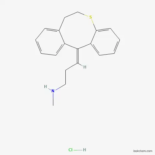 Molecular Structure of 2178-07-6 ((3E)-3-(6,7-Dihydro-12H-dibenzo[b,e]thiocin-12-ylidene)-N-methylpropan-1-amine--hydrogen chloride (1/1))