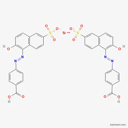 Molecular Structure of 250640-08-5 (Benzoic acid, 4-((2-hydroxy-6-sulfo-1-naphthalenyl)azo)-, strontium salt (2:1))