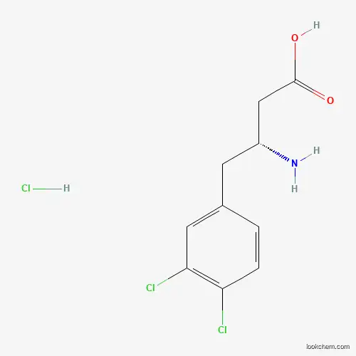Molecular Structure of 332061-66-2 ((R)-3-Amino-4-(3,4-dichlorophenyl)butanoic acid hydrochloride)