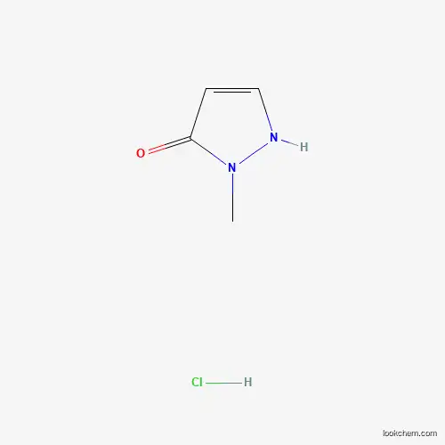 Molecular Structure of 33641-16-6 (1-Methyl-1H-pyrazol-5-ol hydrochloride)