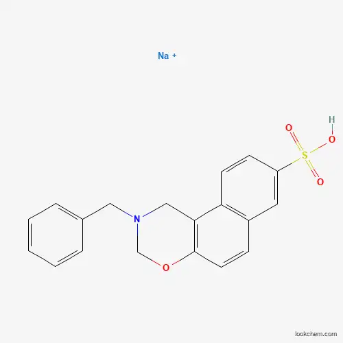 Molecular Structure of 35191-09-4 (Sodium;2-benzyl-1,3-dihydrobenzo[f][1,3]benzoxazine-8-sulfonic acid)