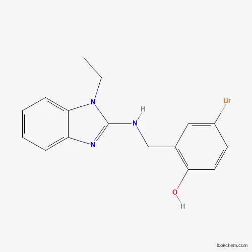 4-bromo-2-{[(1-ethyl-1H-benzimidazol-2-yl)amino]methyl}phenol(SALTDATA: FREE)