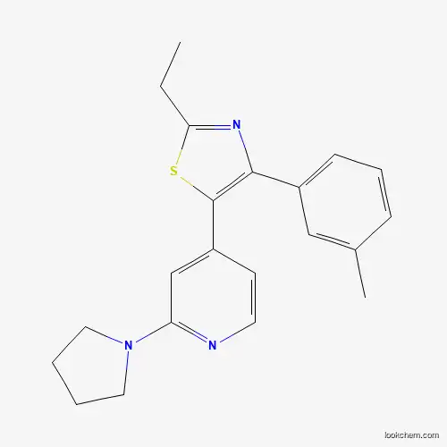 2-ETHYL-4-(3-METHYLPHENYL)-5-[2-(1-PYRROLIDINYL)-4-PYRIDYL]-1,3-THIAZOLE