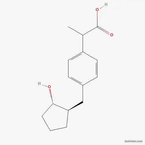 2-(4-{[(1R,2S)-2-Hydroxycyclopentyl]methyl}phenyl)propanoic acid