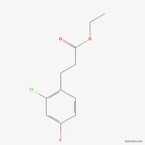 Molecular Structure of 377083-93-7 (Ethyl 3-(2-chloro-4-fluorophenyl)propanoate)