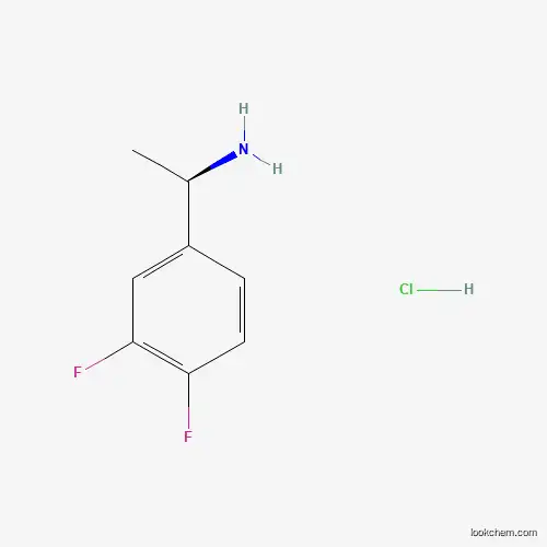 Molecular Structure of 441074-81-3 ((R)-1-(3,4-Difluorophenyl)ethanamine hydrochloride)