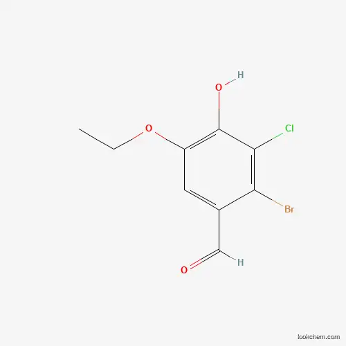 2-bromo-3-chloro-5-ethoxy-4-hydroxybenzaldehyde(SALTDATA: FREE)