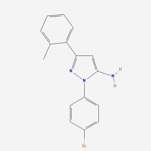 1-(4-BROMOPHENYL)-3-O-TOLYL-1H-PYRAZOL-5-AMINE