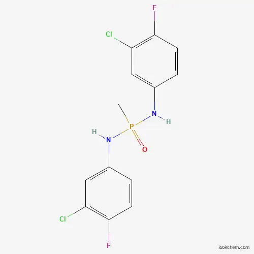 Molecular Structure of 647824-32-6 (N,N'-di(3-chloro-4-fluorophenyl)methylphosphonic diamide)