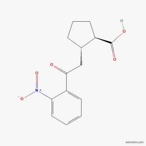 TRANS-2-[2-OXO-2-(2-NITROPHENYL)ETHYL]CYCLOPENTANE-1-CARBOXYLIC ACID