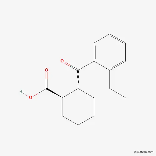 trans-2-(2-Ethylbenzoyl)cyclohexane-1-carboxylic acid