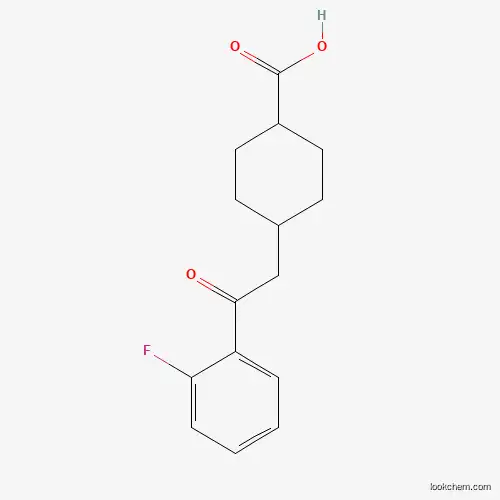 CIS-4-[2-(2-FLUOROPHENYL)-2-OXOETHYL]CYCLOHEXANE-1-CARBOXYLIC ACID
