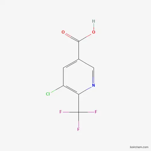 Molecular Structure of 749875-05-6 (5-Chloro-6-(trifluoromethyl)nicotinic acid)