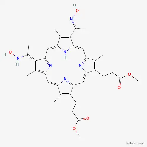 Methyl 3-[(1z,4z,8e,9z,13e,14z)-18-(3-methoxy-3-oxopropyl)-3,7,12,17-tetramethyl-8,13-bis(1-nitrosoethylidene)-21,22,23,24-tetrahydroporphyrin-2-yl]propanoate