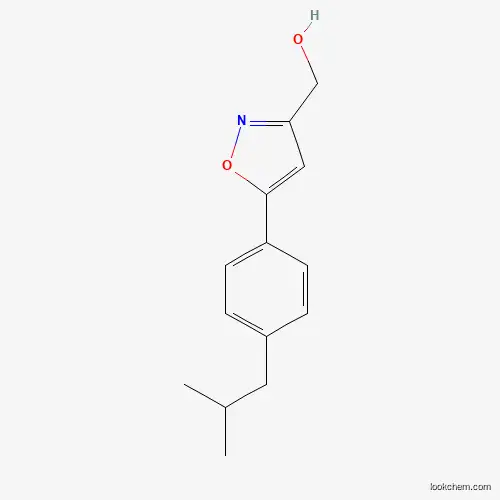 Molecular Structure of 763109-44-0 ((5-(4-Isobutylphenyl)isoxazol-3-YL)methanol)
