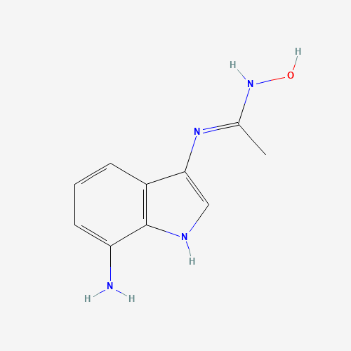N'-(7-amino-1H-indol-3-yl)-N-hydroxyethanimidamide