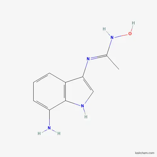 Molecular Structure of 7632-15-7 (N'-(7-amino-1H-indol-3-yl)-N-hydroxyethanimidamide)