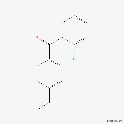 Molecular Structure of 82520-40-9 (2-Chloro-4'-ethylbenzophenone)