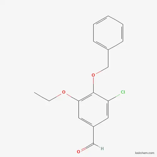 Molecular Structure of 834907-52-7 (4-(Benzyloxy)-3-chloro-5-ethoxybenzaldehyde)