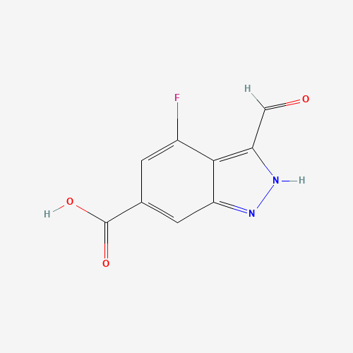 4-Fluoro-3-formyl-6-indazolecarboxylic acid
