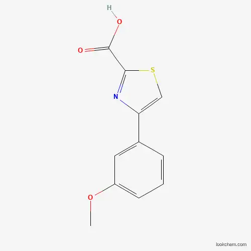 Molecular Structure of 886367-33-5 (4-(3-Methoxy-phenyl)-thiazole-2-carboxylic acid)