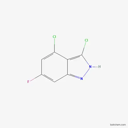 Molecular Structure of 887567-81-9 (3,4-Dichloro-6-fluoro-1H-indazole)