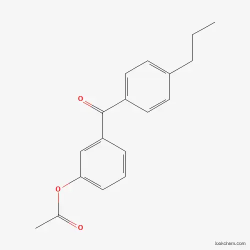 Molecular Structure of 890099-90-8 (3-Acetoxy-4'-propylbenzophenone)