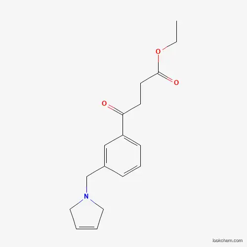 ETHYL 4-OXO-4-[3-(3-PYRROLINOMETHYL)PHENYL]BUTYRATE