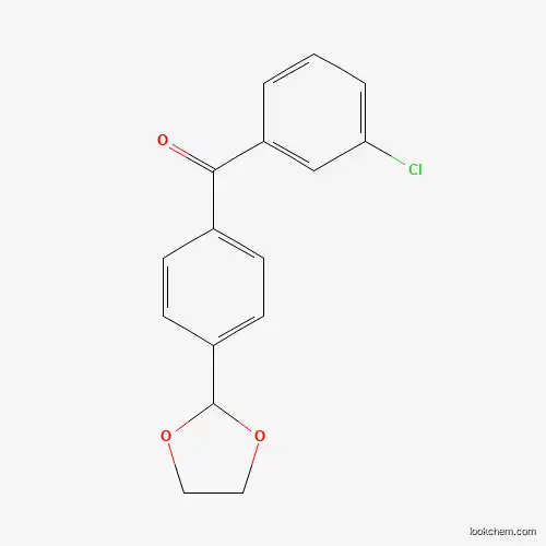 3-CHLORO-4'-(1,3-DIOXOLAN-2-YL)BENZOPHENONE