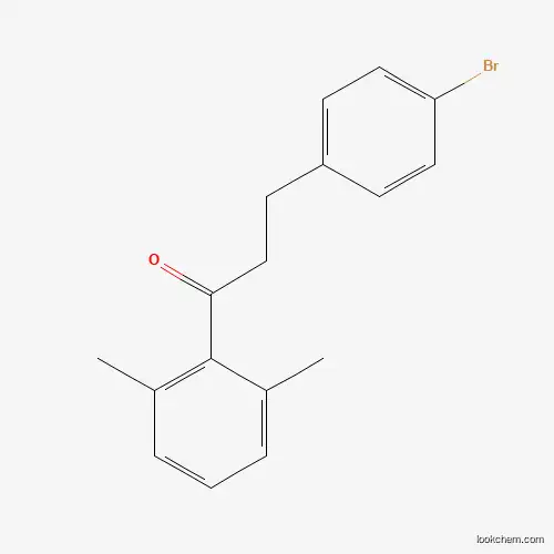 Molecular Structure of 898761-52-9 (3-(4-Bromophenyl)-1-(2,6-dimethylphenyl)propan-1-one)