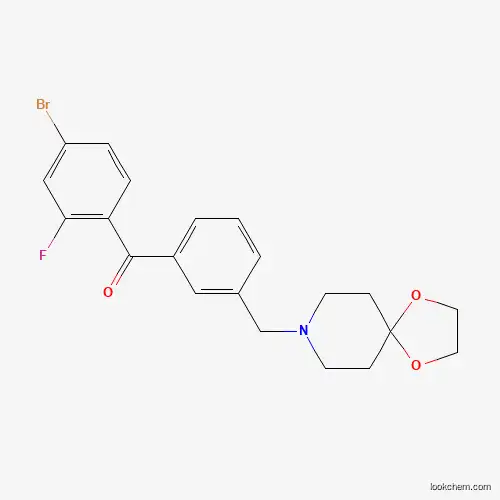 4-BROMO-3'-[8-(1,4-DIOXA-8-AZASPIRO[4.5]DECYL)METHYL]-2-FLUOROBENZOPHENONE