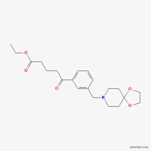 ETHYL 5-[3-[8-(1,4-DIOXA-8-AZASPIRO[4.5]DECYL)METHYL]PHENYL]-5-OXOVALERATE