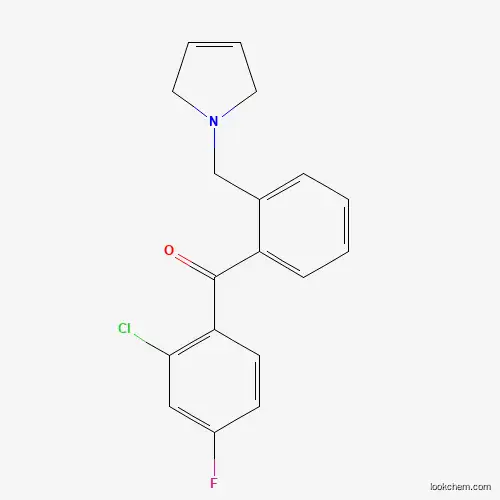 2-CHLORO-4-FLUORO-2'-(3-PYRROLINOMETHYL) BENZOPHENONE