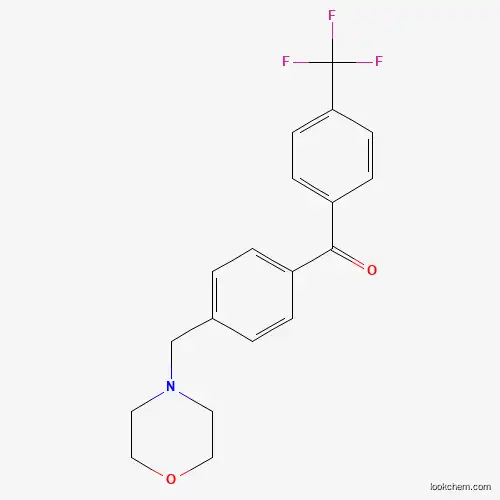 Molecular Structure of 898770-41-7 (4-Morpholinomethyl-4'-trifluoromethylbenzophenone)