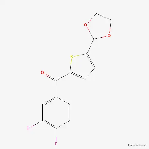 2-(3,4-DIFLUOROBENZOYL)-5-(1,3-DIOXOLAN-2-YL)THIOPHENE