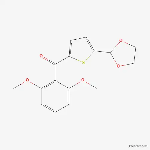 2-(2,6-DIMETHOXYBENZOYL)-5-(1,3-DIOXOLAN-2-YL)THIOPHENE