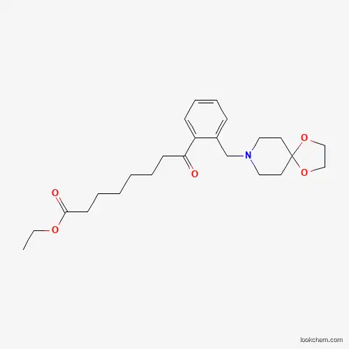 ETHYL 8-[2-[8-(1,4-DIOXA-8-AZASPIRO[4.5]DECYL)METHYL]PHENYL]-8-OXOOCTANOATE