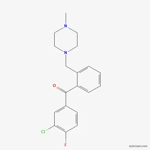 3-CHLORO-4-FLUORO-2'-(4-METHYLPIPERAZINOMETHYL) BENZOPHENONE