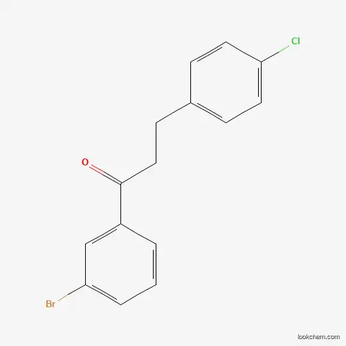 Molecular Structure of 898787-85-4 (3'-Bromo-3-(4-chlorophenyl)propiophenone)