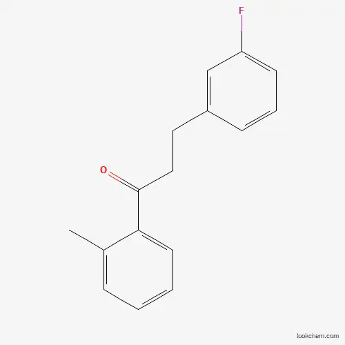 Molecular Structure of 898788-65-3 (3-(3-Fluorophenyl)-2'-methylpropiophenone)
