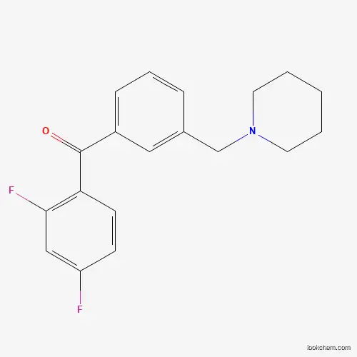 2,4-difluoro-3'-piperidinomethyl benzophenone