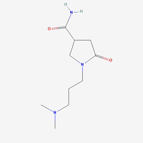 1-[3-(DIMETHYLAMINO)PROPYL]-5-OXOPYRROLIDINE-3-CARBOXAMIDE