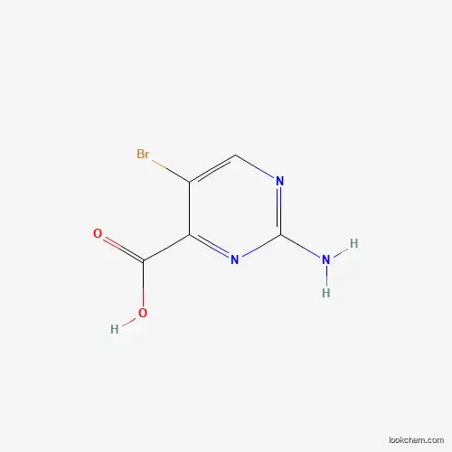 Molecular Structure of 914208-48-3 (2-Amino-5-bromopyrimidine-4-carboxylic acid)