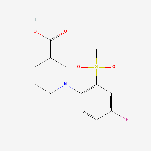 1-[4-FLUORO-2-(METHYLSULFONYL)PHENYL]PIPERIDINE-3-CARBOXYLIC ACID