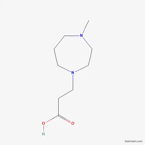 Molecular Structure of 915923-47-6 (3-(4-Methyl-1,4-diazepan-1-yl)propanoic acid)
