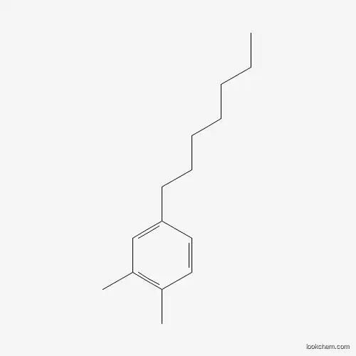 Molecular Structure of 92724-73-7 (4-Heptyl-1,2-dimethylbenzene)